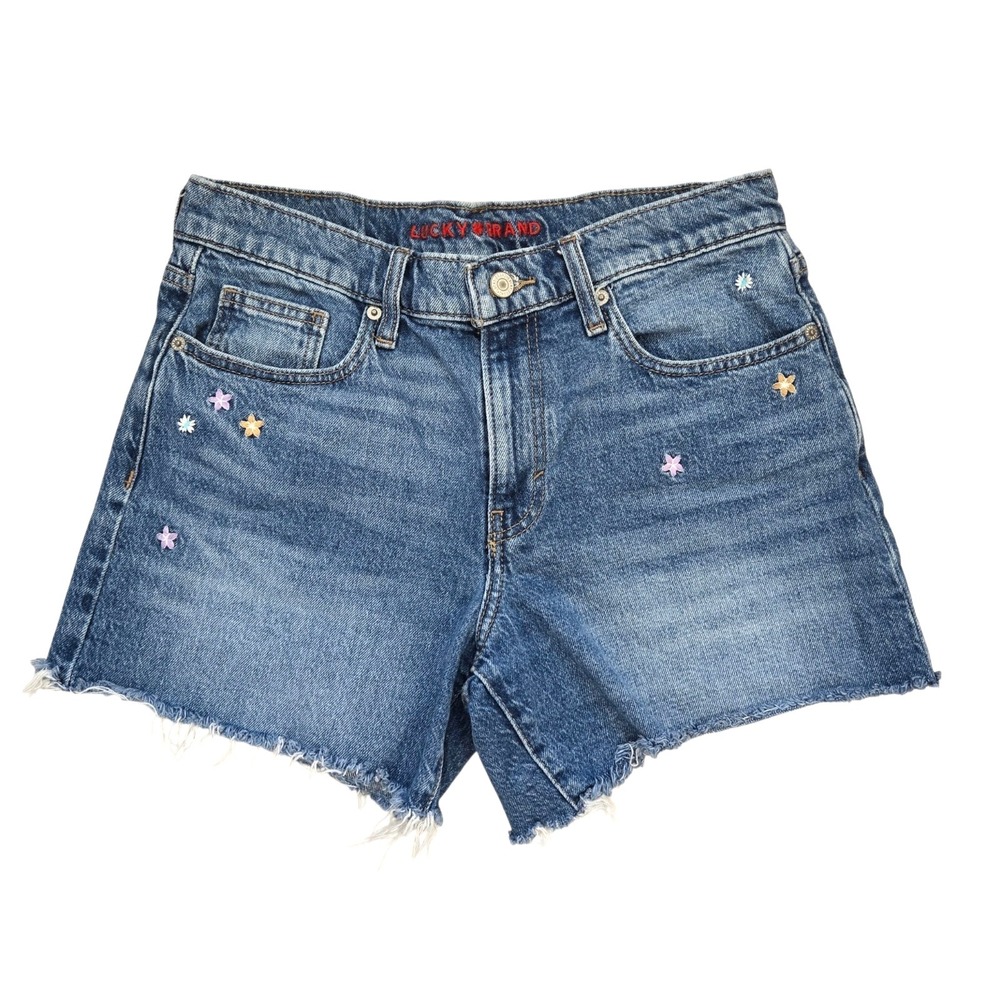 LOT OF 2 Lucky Brand Denim Shorts 90" Midi Size 8/29 - Picture 2 of 10